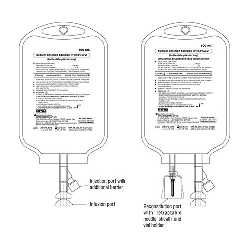Mitra IV bag labels